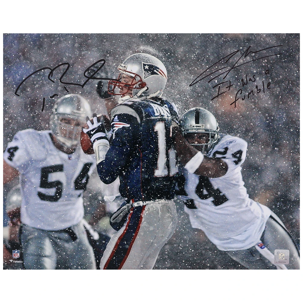 Tom Brady & Charles Woodson Autographed Photo with Inscription