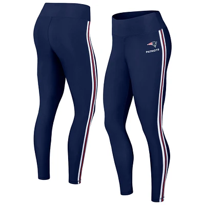 Women's WEAR by Erin Andrews Navy New England Patriots Color Block Leggings