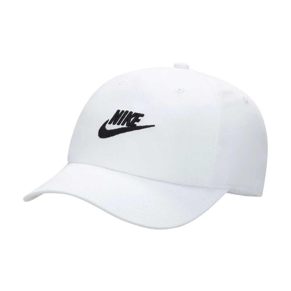 Youth Nike White Futura Wash Club Adjustable Hat