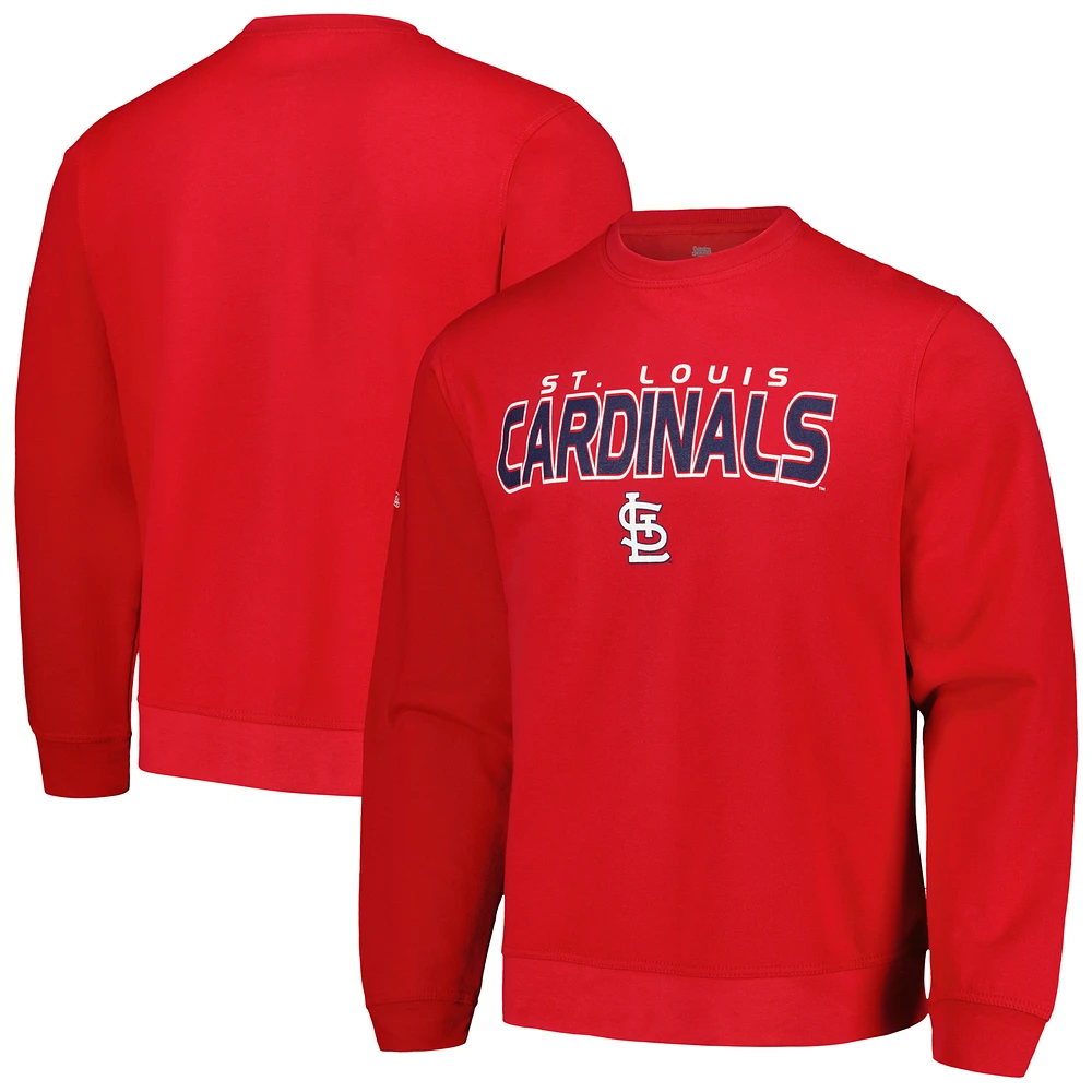Men's Stitches Red St. Louis Cardinals Pullover Sweatshirt