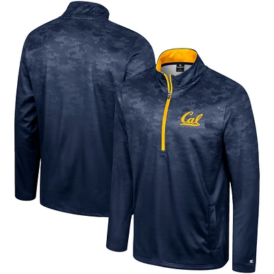 Men's Colosseum Navy Cal Bears The Machine Half-Zip Jacket