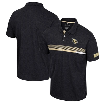 Men's Colosseum Black UCF Knights No Problemo Polo