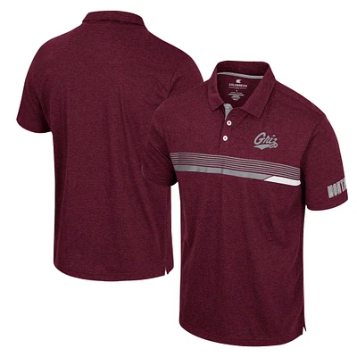 Men's Colosseum Maroon Montana Grizzlies No Problemo Polo