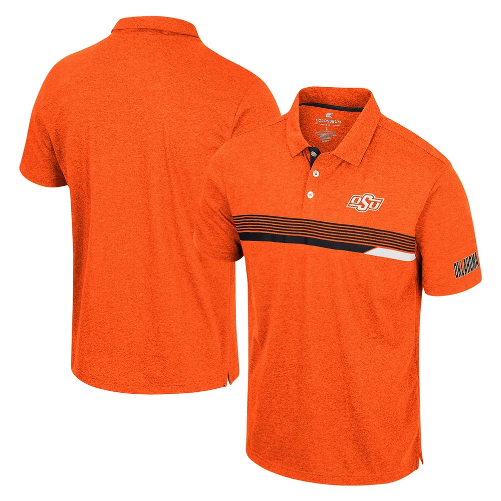 Men's Colosseum Orange Oklahoma State Cowboys No Problemo Polo