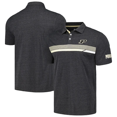 Men's Colosseum Charcoal Purdue Boilermakers No Problemo Polo
