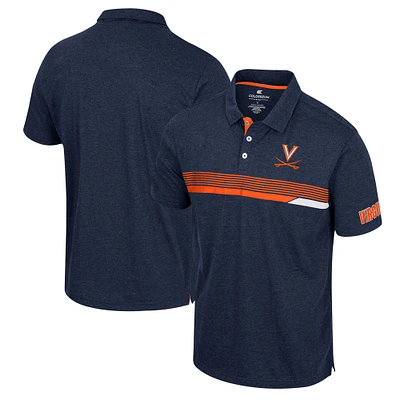 Men's Colosseum Navy Virginia Cavaliers No Problemo Polo