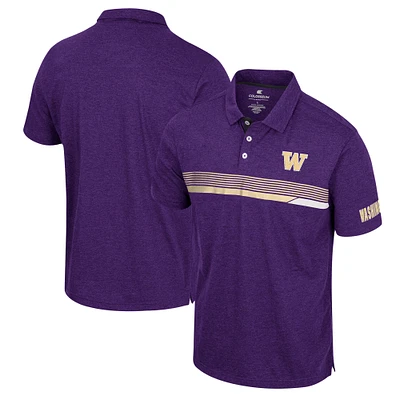Men's Colosseum Purple Washington Huskies No Problemo Polo