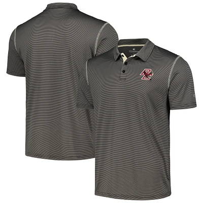 Men's Colosseum Gray Boston College Eagles Cameron Polo