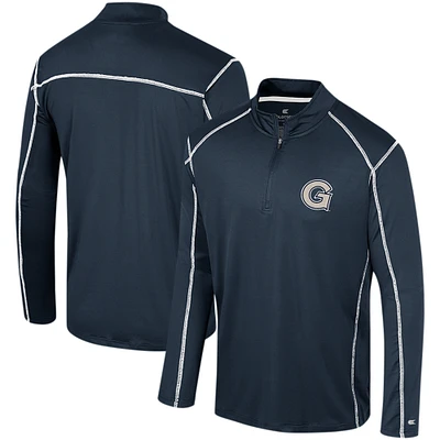 Men's Colosseum Navy Georgetown Hoyas Cameron Quarter-Zip Windshirt