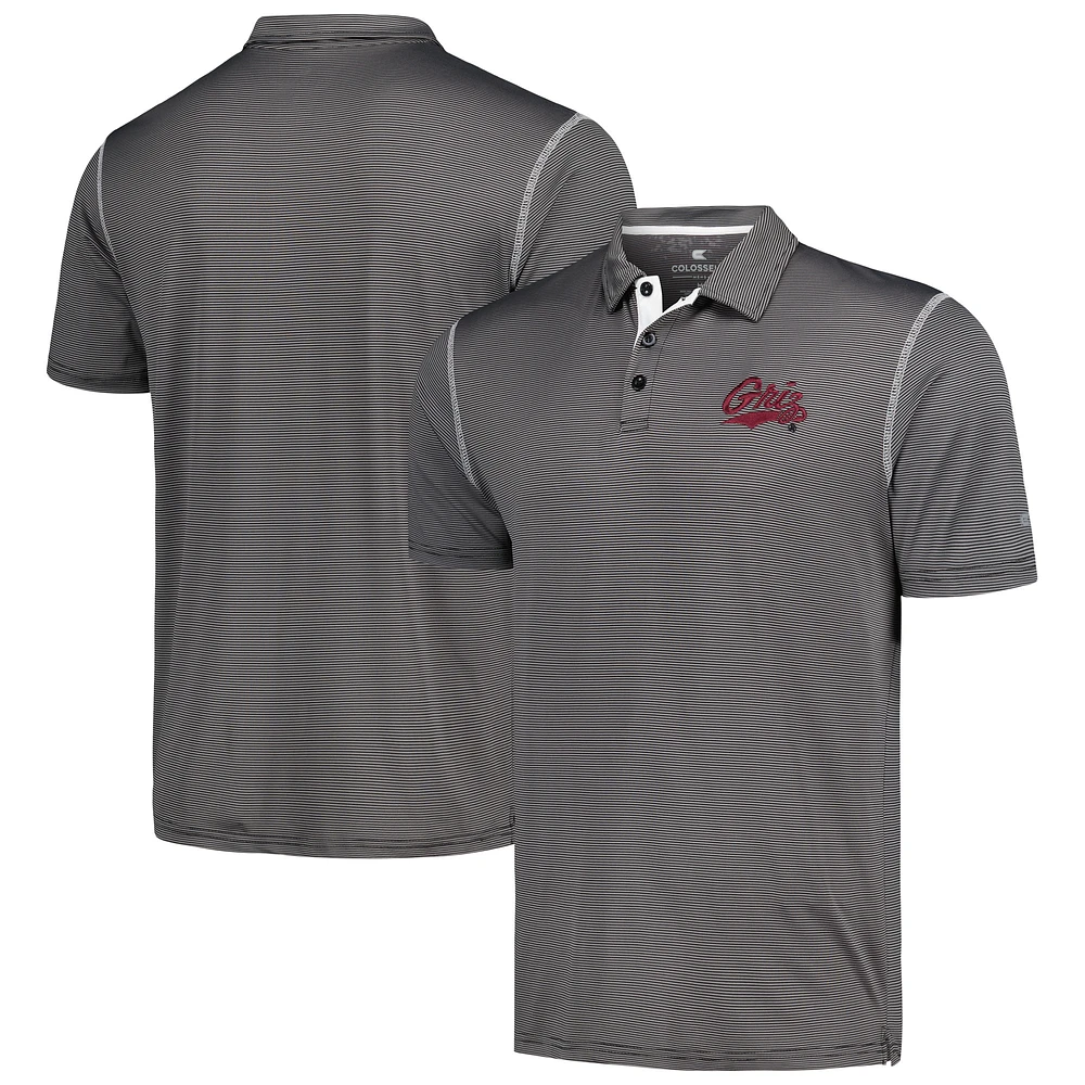 Men's Colosseum Black Montana Grizzlies Cameron Polo