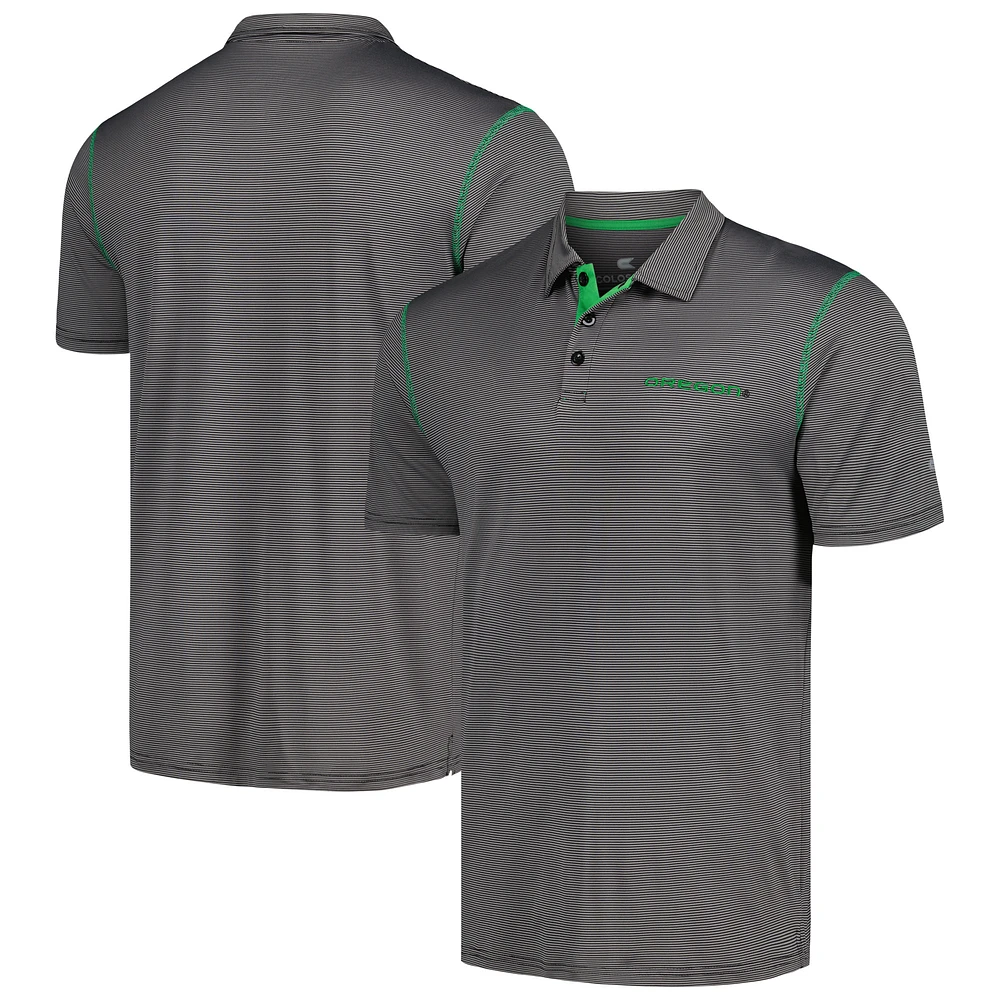 Men's Colosseum Black Oregon Ducks Cameron Polo