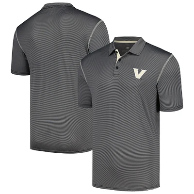 Men's Colosseum Black Vanderbilt Commodores Cameron Polo