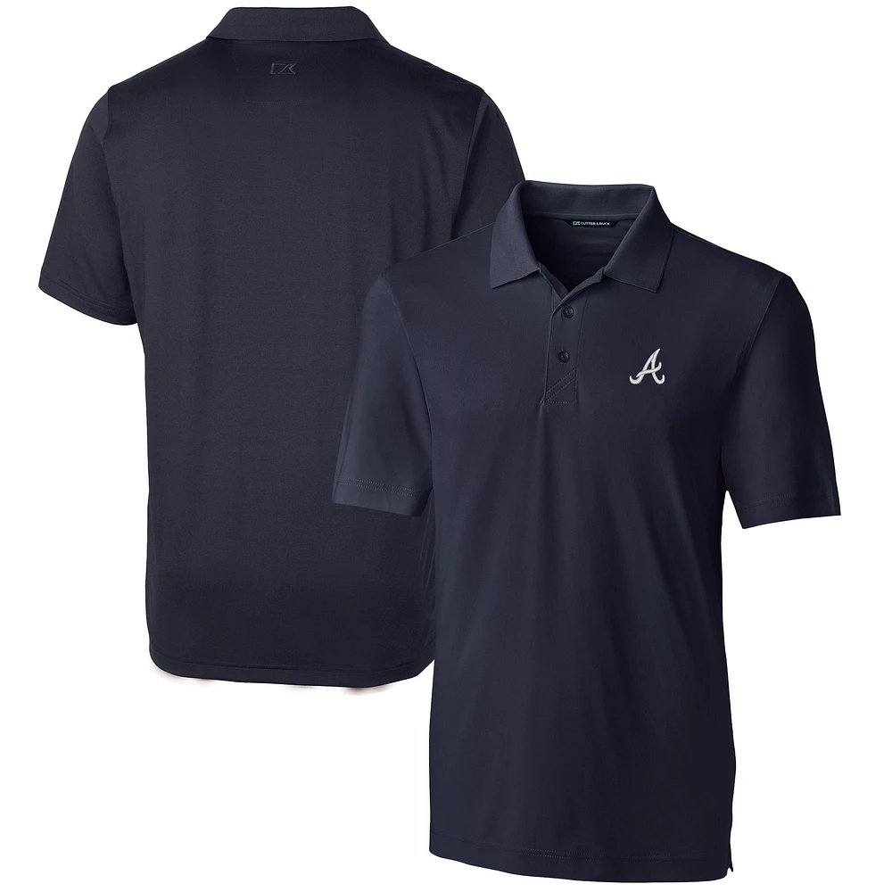 Men's Cutter & Buck Navy Atlanta Braves Forge Stretch Polo