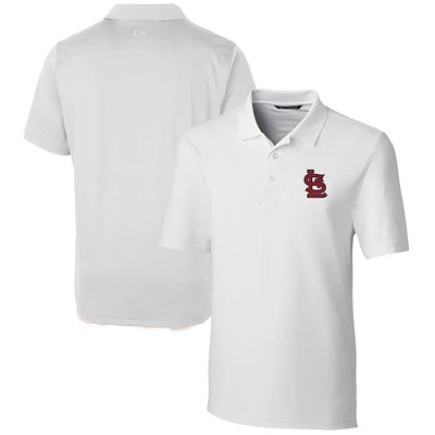 Men's Cutter & Buck White St. Louis Cardinals Forge Stretch Polo