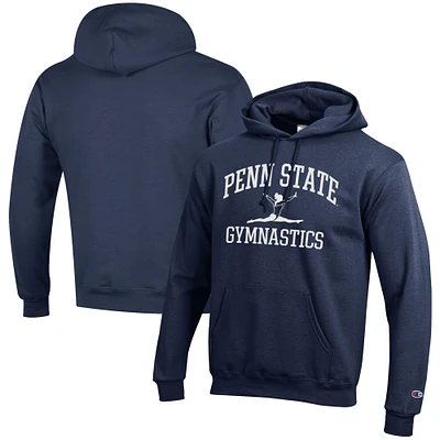 Men's Champion Navy Penn State Nittany Lions Gymnastics Icon Powerblend Pullover Hoodie
