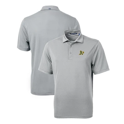 Men's Cutter & Buck Gray Athletics Virtue Eco Pique Recycled Polo
