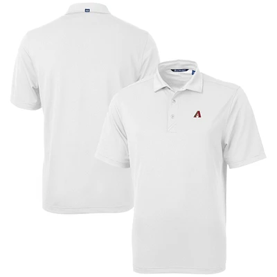 Men's Cutter & Buck White Arizona Diamondbacks Virtue Eco Pique Recycled Polo