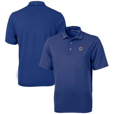Men's Cutter & Buck  Royal Chicago Cubs Virtue Eco Pique Recycled Polo