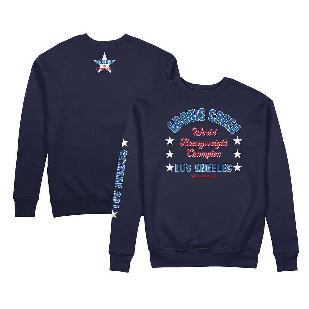 Men's Contenders Clothing Navy Creed III Heavyweight Champ Pullover Sweatshirt