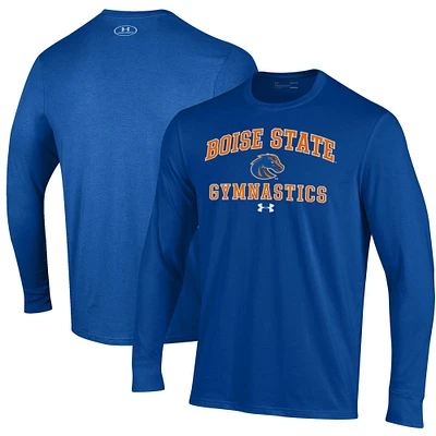 Men's Under Armour Royal Boise State Broncos Gymnastics Performance Long Sleeve T-Shirt
