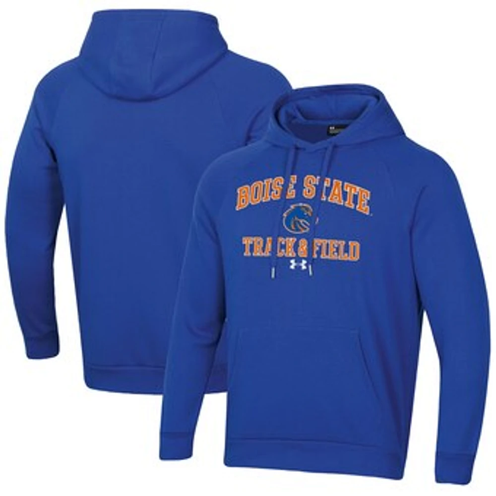 Men's Under Armour Royal Boise State Broncos Track & Field All Day Fleece Pullover Hoodie