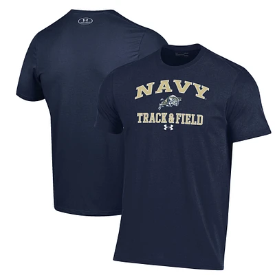 Men's Under Armour Navy Midshipmen Track & Field Performance T-Shirt