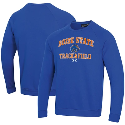 Men's Under Armour Royal Boise State Broncos Track & Field All Day Fleece Pullover Sweatshirt
