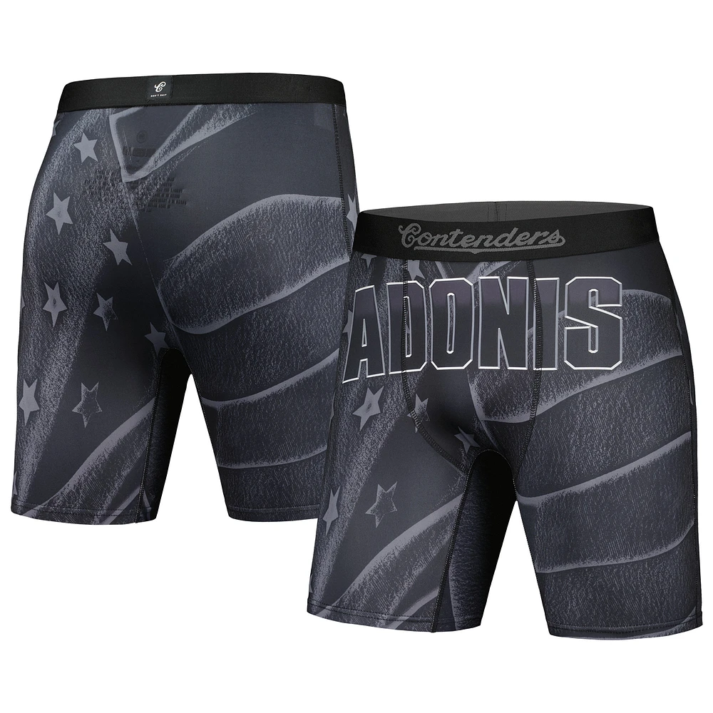 Men's Contenders Clothing Black Creed III Adonis Flag Boxer Briefs