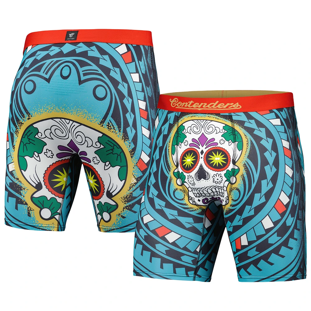 Men's Contenders Clothing Turquoise Creed III Chavez Boxer Briefs