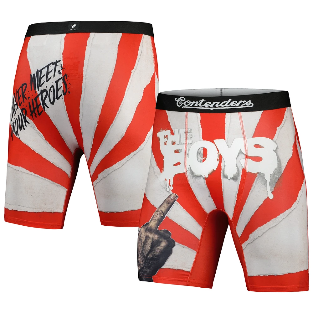Men's Contenders Clothing Red The Boys Poster Boxer Briefs