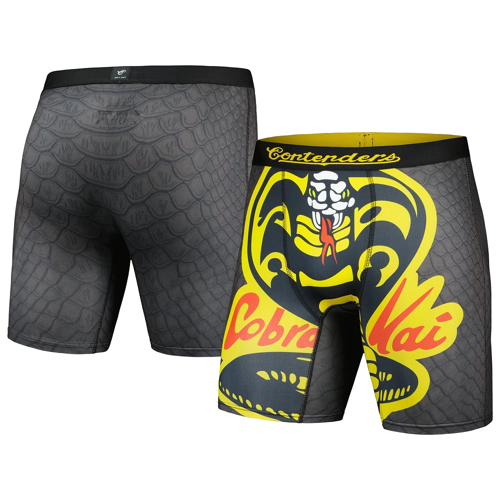 Men's Contenders Clothing Black Cobra Kai Boxer Briefs
