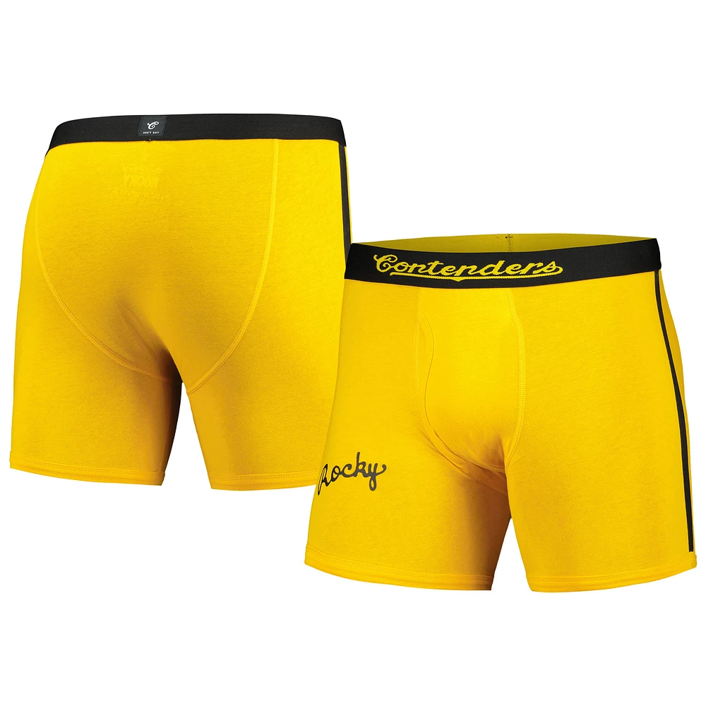 Men's Contenders Clothing Yellow Rocky III Graphic Boxer Briefs