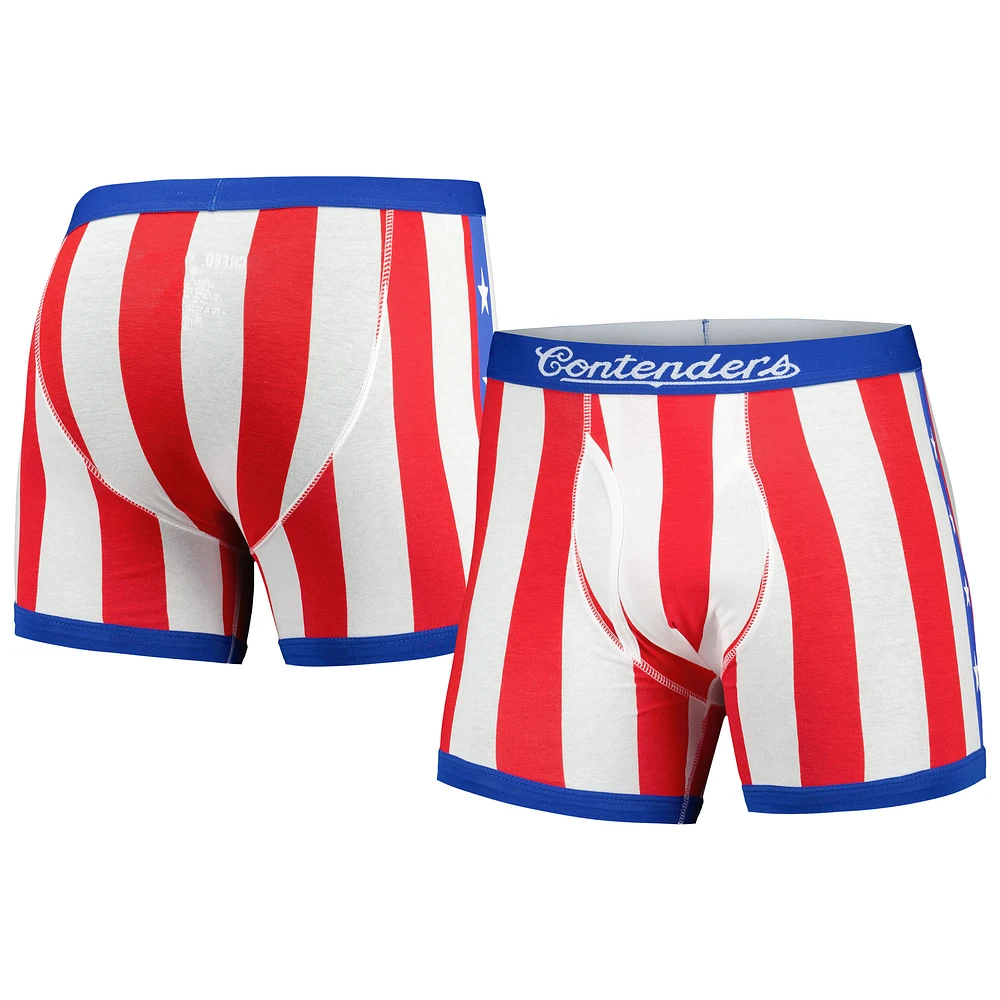 Men's Contenders Clothing White Rocky I & IV Apollo Creed Graphic Boxer Briefs