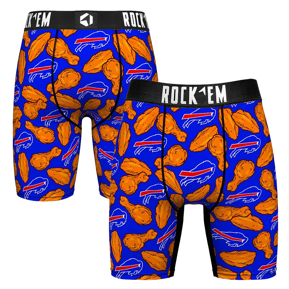 Men's Rock Em Socks Royal Buffalo Bills Wings Boxer Briefs