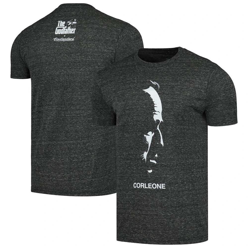 Men's Contenders Clothing Charcoal The Godfather Boss T-Shirt