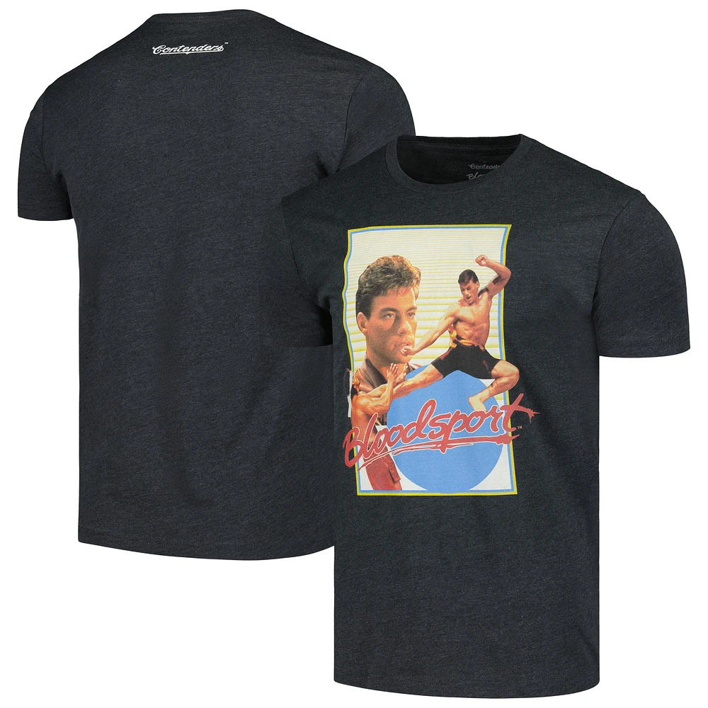 Men's Contenders Clothing Heather Charcoal Bloodsport Vintage T-Shirt