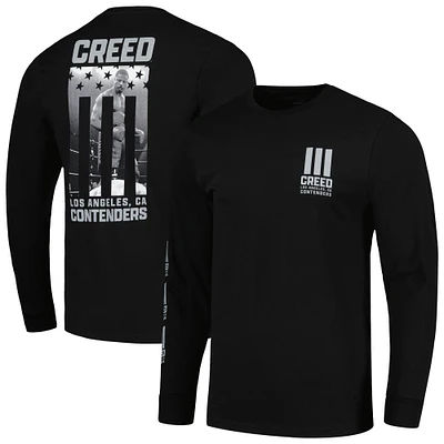 Men's Contenders Clothing Black Creed III Adonis 3 Long Sleeve T-Shirt