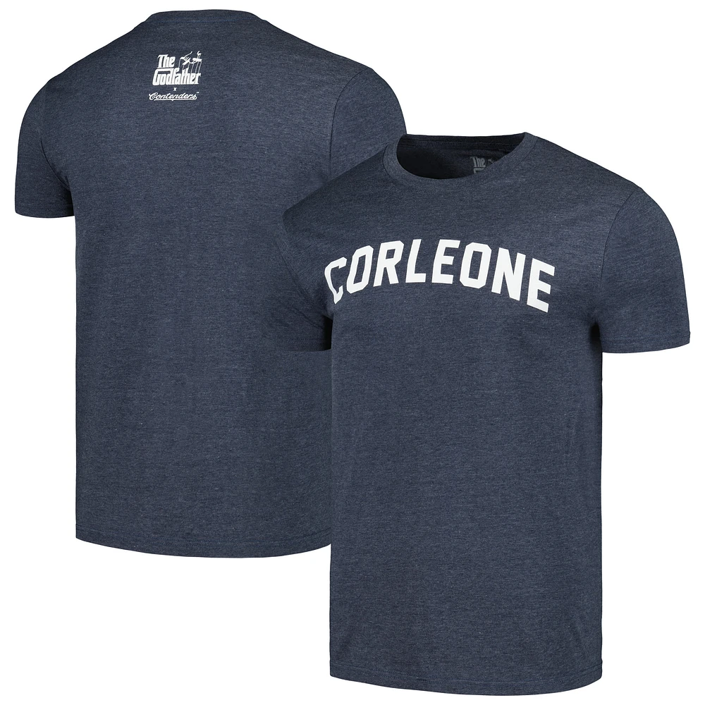Men's Contenders Clothing Heather Navy The Godfather Corleone T-Shirt