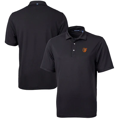 Men's Cutter & Buck Black Baltimore Orioles Big Tall Virtue Eco Pique Recycled Polo
