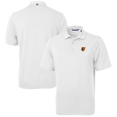 Men's Cutter & Buck White Baltimore Orioles Big Tall Virtue Eco Pique Recycled Polo