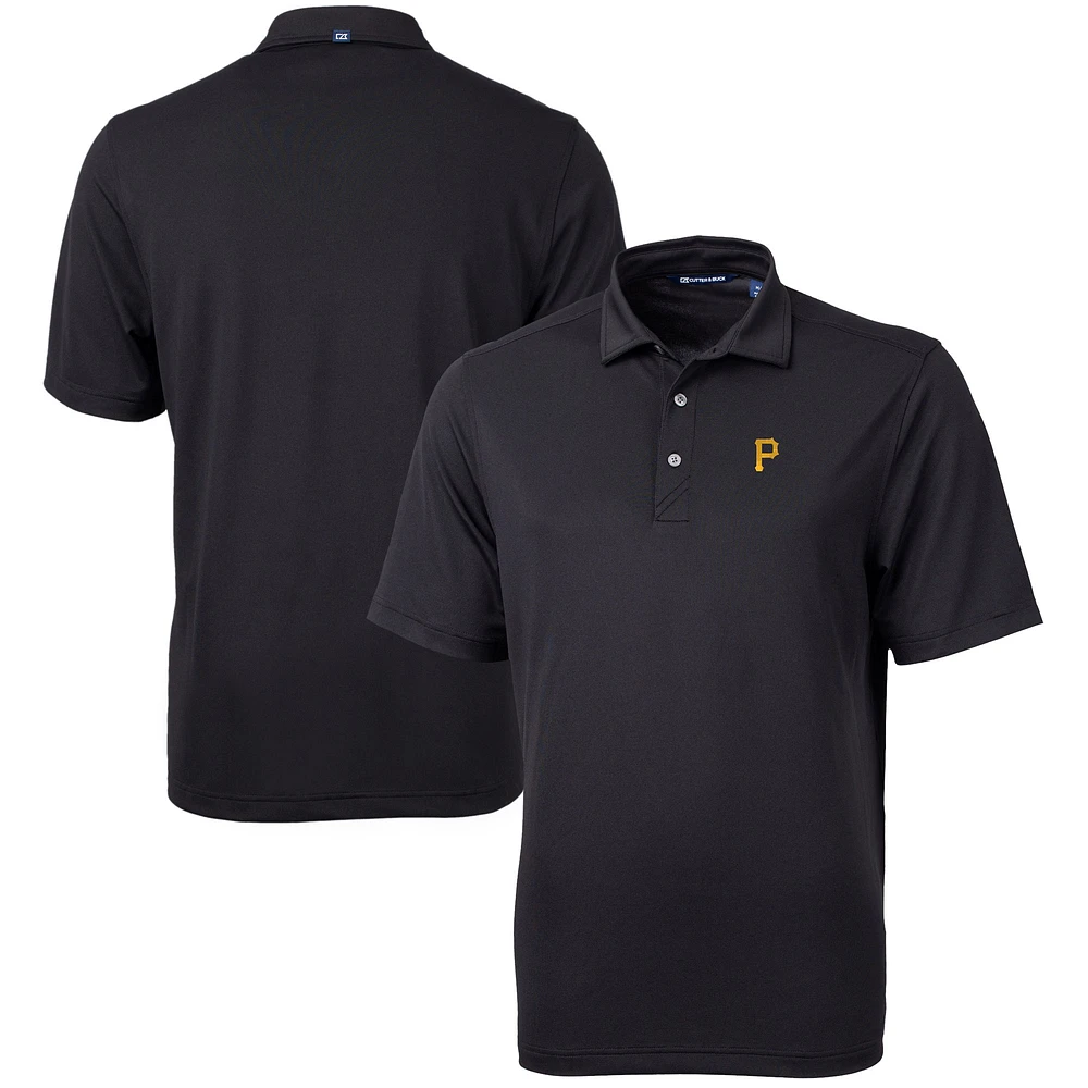 Men's Cutter & Buck Black Pittsburgh Pirates Big Tall Virtue Eco Pique Recycled Polo