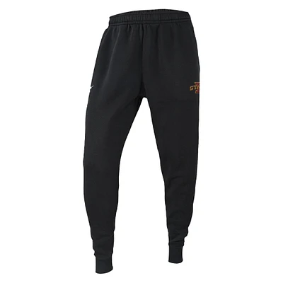 Men's Black Iowa State Cyclones Changeover Club Fleece Jogger Pants
