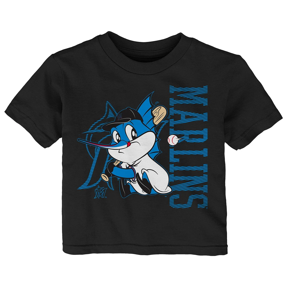 Infant Black Miami Marlins Mascot 2.0 T-Shirt