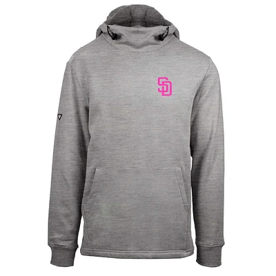 Men's Levelwear Heather Gray San Diego Padres City Connect Shift Insignia Core Pullover Hoodie