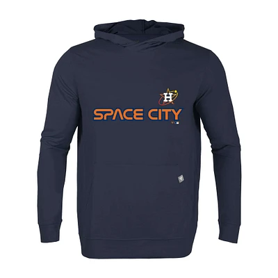 Men's Levelwear Navy Houston Astros City Connect Relay Core Logo Pullover Hoodie