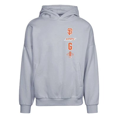 Men's Levelwear Gray San Francisco Giants City Connect Contact Baseline Pullover Hoodie