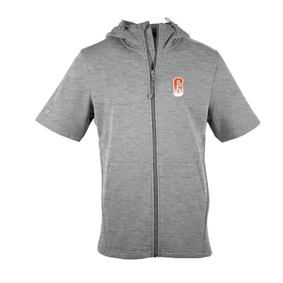 Men's Levelwear Heather Gray San Francisco Giants City Connect Recruit Insignia Core Full-Zip Hoodie T-Shirt