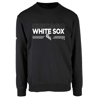 Men's Levelwear Black Chicago White Sox City Connect Zane No Hitter Pullover Sweatshirt