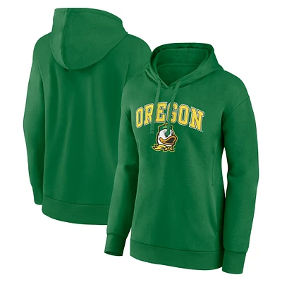 Women's Fanatics Green Oregon Ducks Campus Pullover Hoodie
