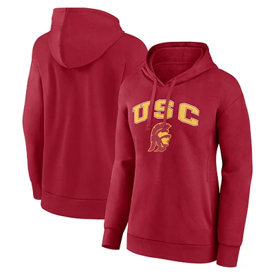 Women's Fanatics Cardinal USC Trojans Campus Pullover Hoodie